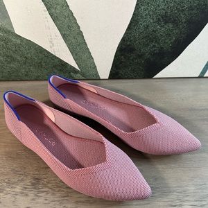 Women’s Petal Pink Rothy’s The Point Flats 8.5 EUC